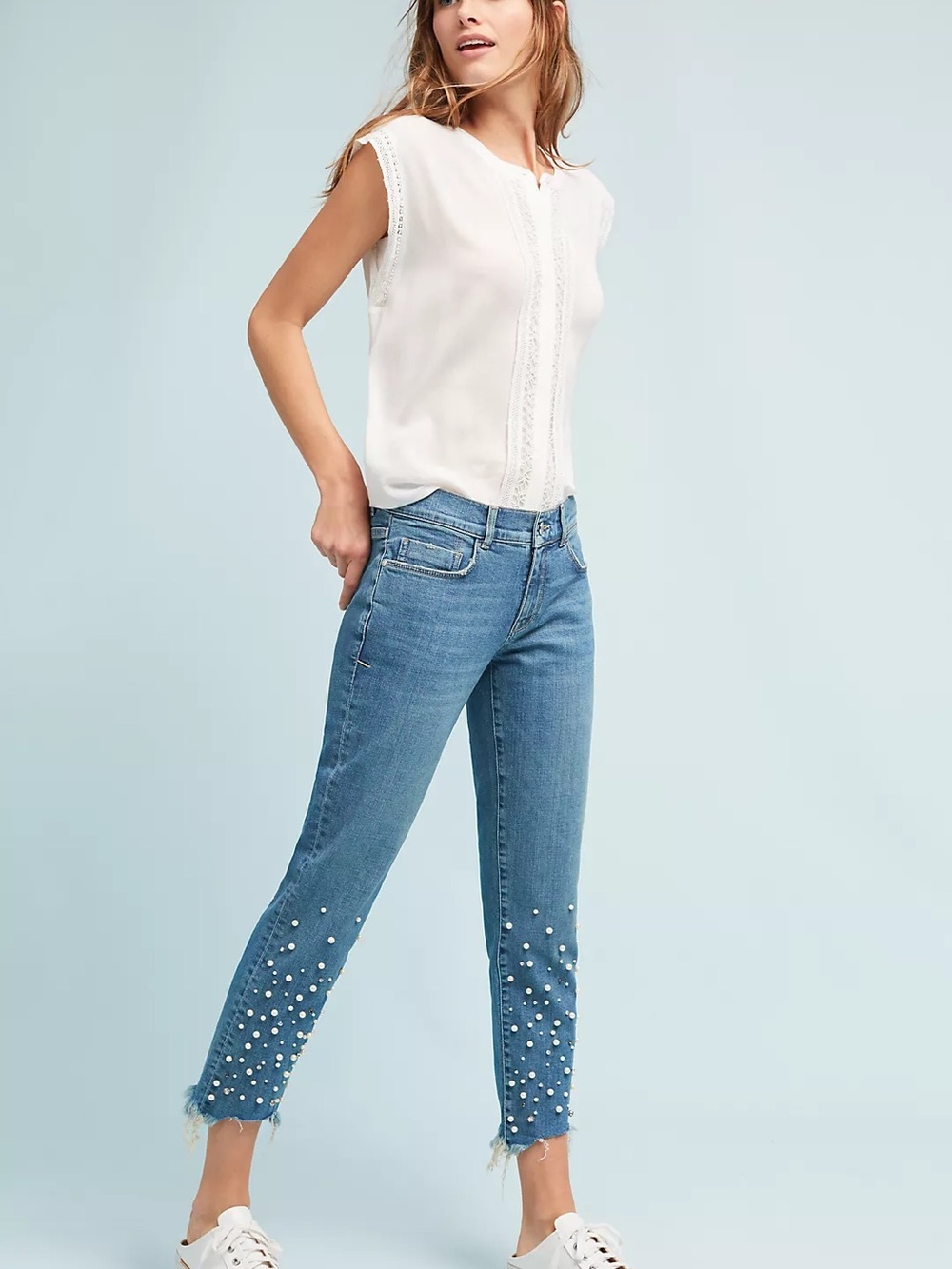 Anthropologie Pilcro Pearl Mid-Rise hyphen Relaxed Boyfriend Jeans